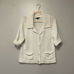 White Anne Klein cardigan. Size medium